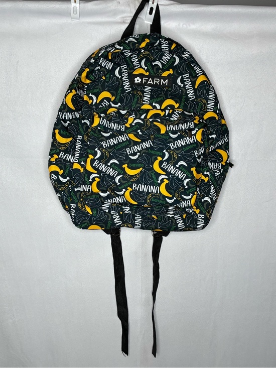 FARM Rio Handbags - NWOT Farm Rio Banana Print Backpack - Black & Yellow